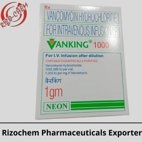Vancomycin Hydrochloride Vanking 500mg Injectionفانكومايسين هيدروكلوريد فانكينج مجم حقن لعلاج الالتهابات البكتيرية الشديدة في المرضى في المستشفى.