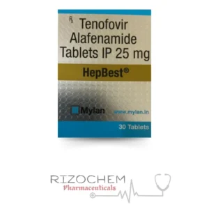 HepBest Tenofovir Alafenamide 25mg tablet packaging for hepatitis B treatment by Pharmaceuticals Wholesaler & Exporter Company