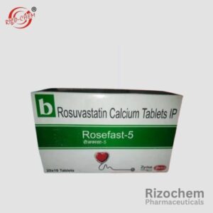 Rosefast 5mg Tablet is a pharmaceutical product from India used for managing cholesterol levels and improving heart health.