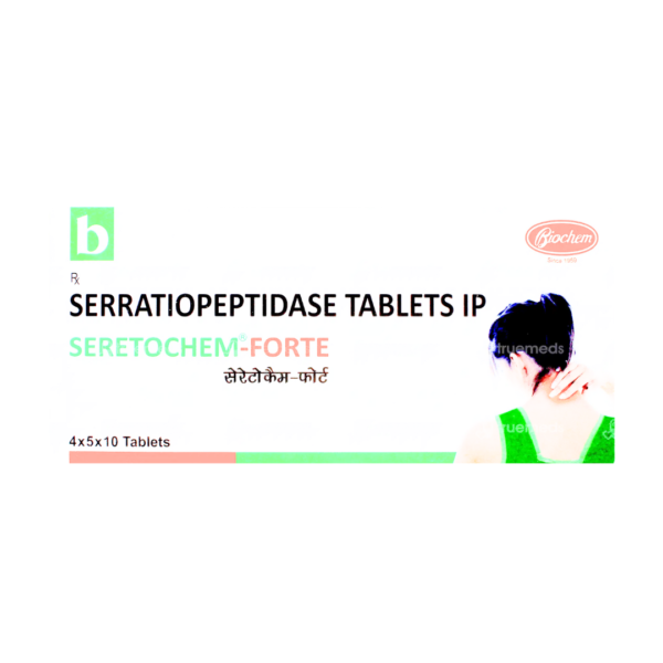 Seretochem Forte Serritiopeptidase 10mg Tablet Rizochem Pharmaceuticals