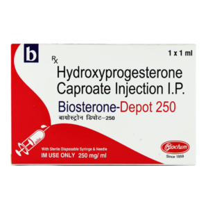 Biosterone Depot 250 mg Injection Rizochem Pharmaceuticals