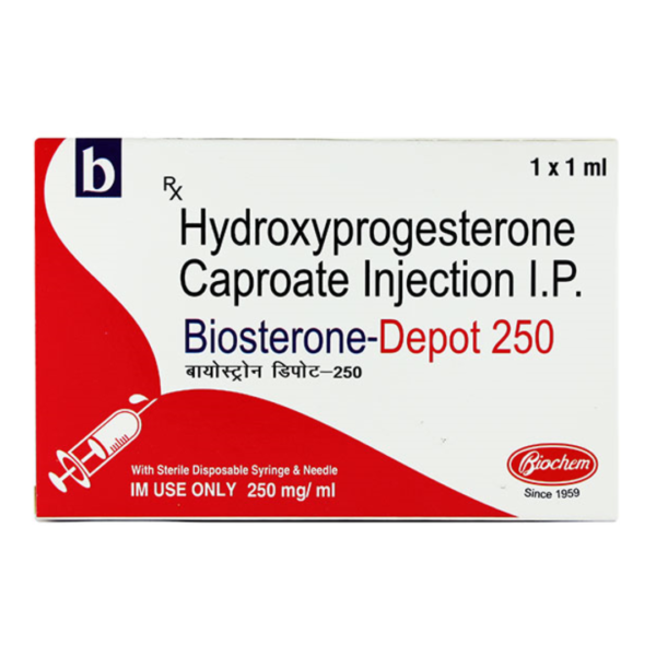 Biosterone Depot 250 mg Injection Rizochem Pharmaceuticals
