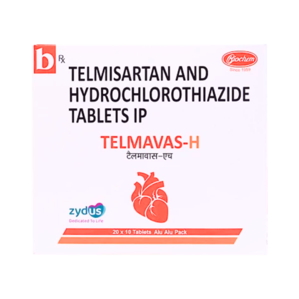 Telmavas H 40mg Tablet Rizochem Pharmaceuticals