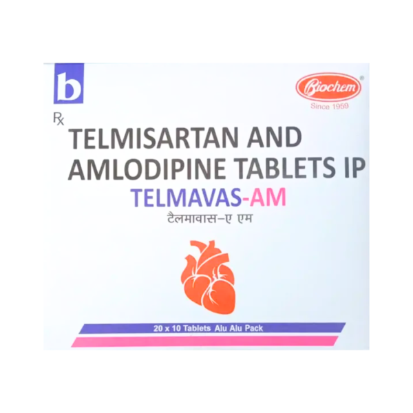 Telmavas-AM 40mg Tablet Rizochem Pharmaceuticals