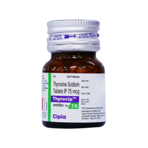 Thyroxine Thyrocip 75mcg Tablet Rizochem Pharmaceuticals