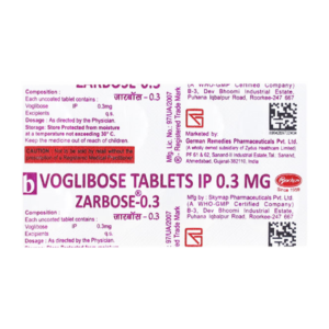 Zarbose 0.3mg Tablet Rizochem Pharmaceuticals