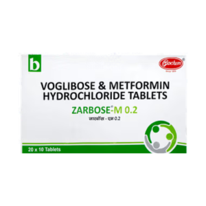 Zarbose M 0.2mg Tablet Rizochem Pharmaceuticals