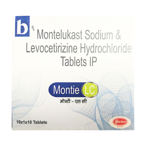 Montie-LC Montelucast 10Mg Tablet Rizochem Pharmaceuticals