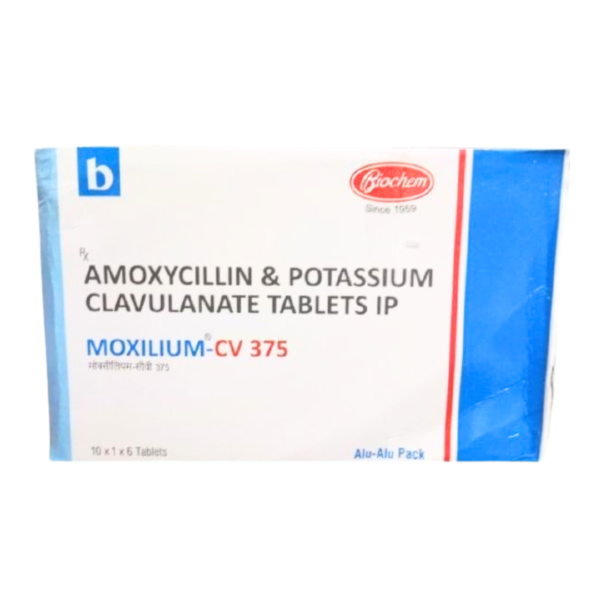 Moxilium-CV 375 Amoxycillin Tablet Rizochem Pharmaceuticals
