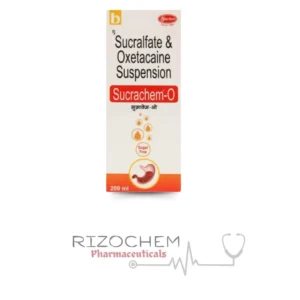 Sucralfate Sucrachem o 200ml bottle for ulcer treatment and stomach protection - Pharmaceuticals Wholesaler & Exporter