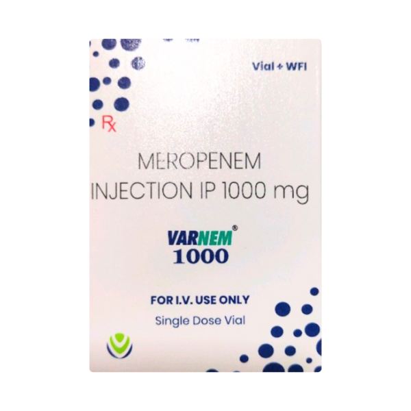 Varnem Meropenem 1000mg Rizochem Pharmaceuticals