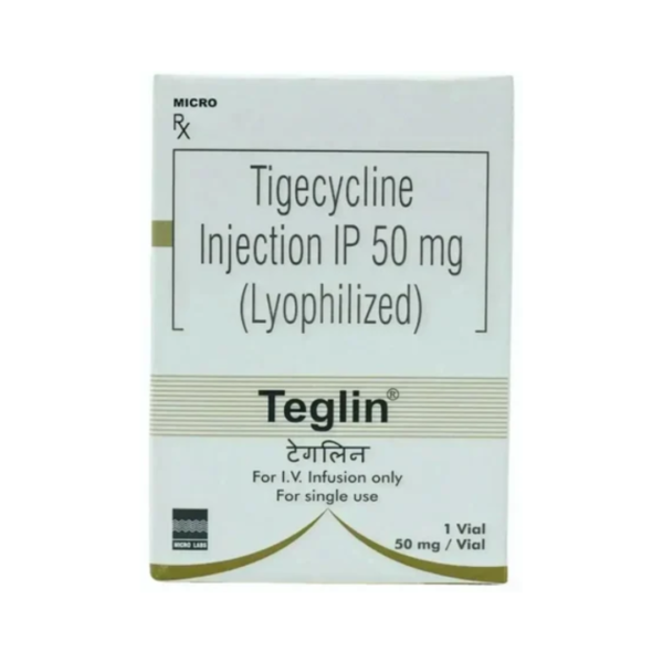 Tigecycline 50 mg Teglin Injection Rizochem Pharmaceuticals