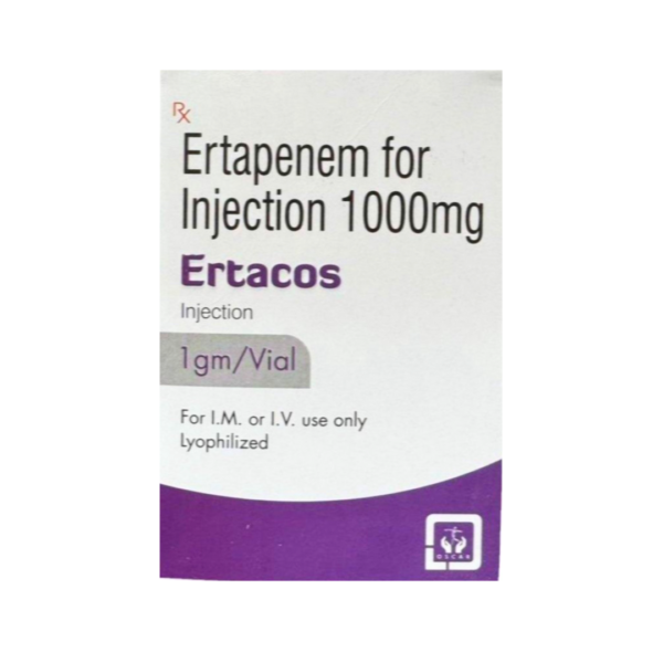Ertacos Ertapenem 1gm Rizochem Pharmaceuticals