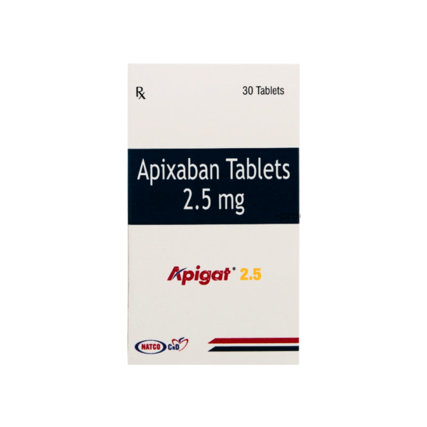 Apigat Apixaban 2.5mg Rizochem Pharmaceuticals