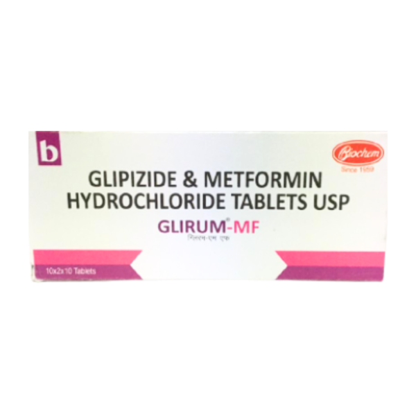 Glirum MF 5mg/500mg Tablet Rizochem Pharmaceuticals