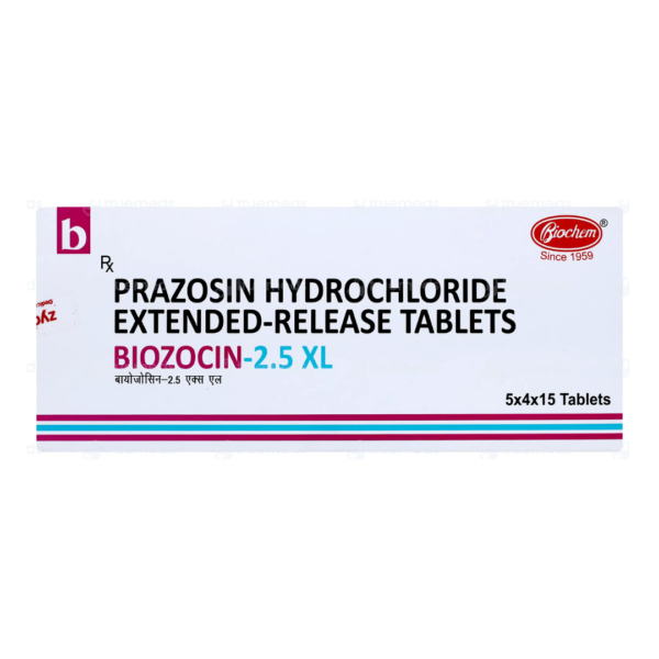 Prazosin Biozocin 2.5 XL Rizochem Pharmaceuticals