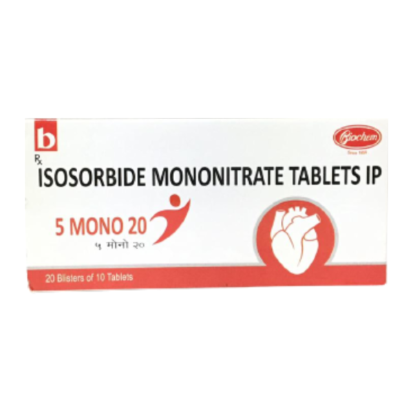Isosorbide Mononitrate 5 Mono Tablet Rizochem Pharmaceuticals