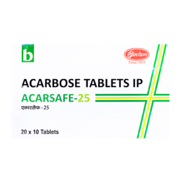 Acarbose Acarsafe 25mg Rizochem Pharmaceuticals