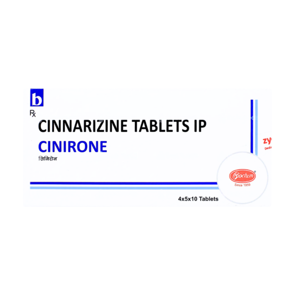 Cinirone Cinnarizine 25mg Rizochem Pharmaceuticals