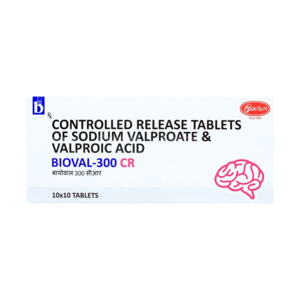 Valproic Acid 87 mg Bioval 300 CR Tablet Rizochem Pharmaceuticals