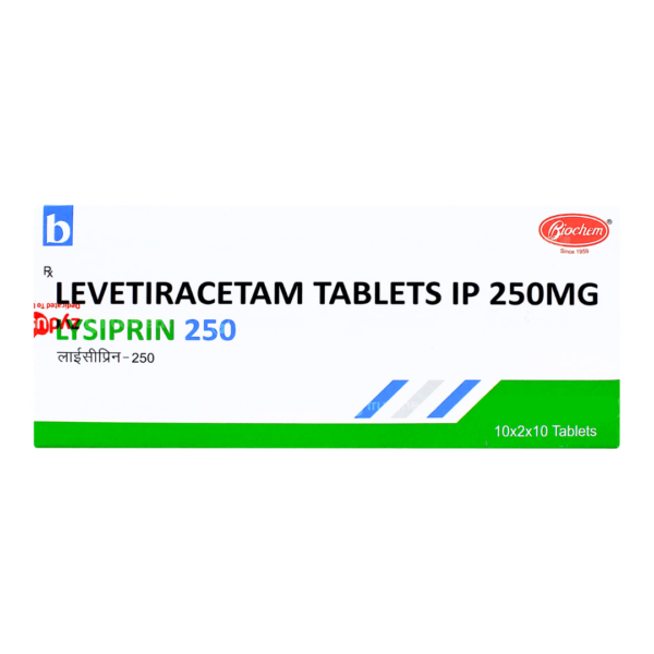 Lysiprin Levetiracetam 250mg Rizochem Pharmaceuticals