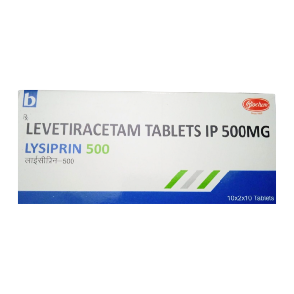 Lysiprin Levetiracetam 500mg Rizochem Pharmaceuticals