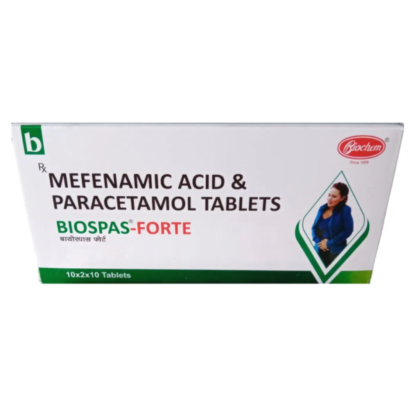 mefenamic acid 500 mg biospas forte tablet Rizochem Pharmaceuticals