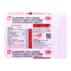 Glimp MP 2mg/500mg Tablet Rizochem Pharmaceuticals