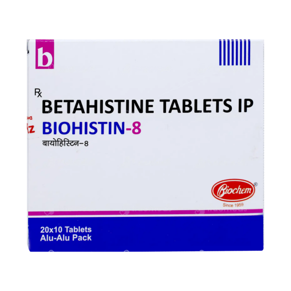 Betahistine Biohistin 8mg Tablet Rizochem Pharmaceuticals