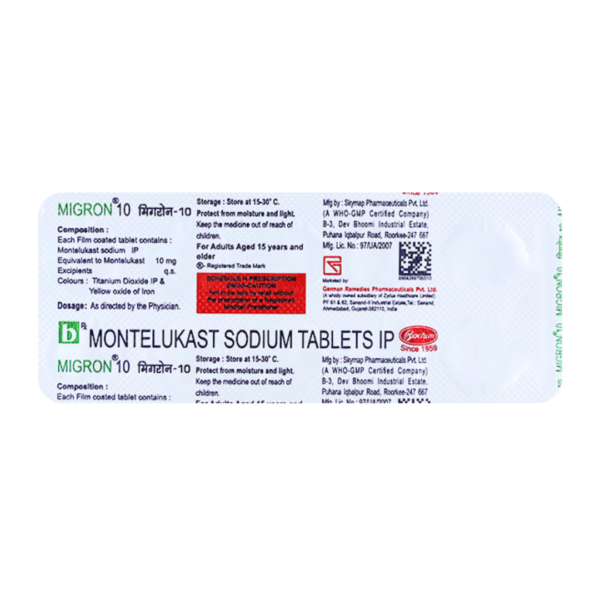 Migron 10mg Tablet Rizochem Pharmaceuticals