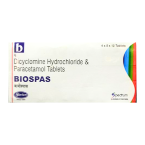Dicyclomine 20 mg Biospas Tablet Rizochem Pharmaceuticals