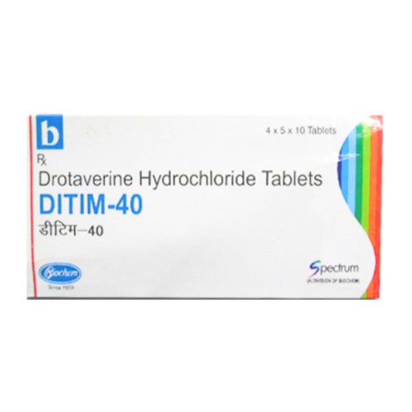 Ditim Drotaverine Hcl 40mg Rizochem Pharmaceuticals