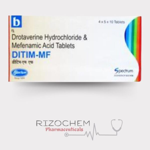 Ditim MF Drotaverine Mefenamic Acid" aimed at a Pharmaceuticals Wholesaler & Exporter, you could use the following