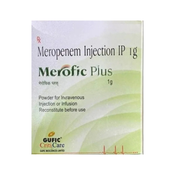 Meropenem Merofic Plus 1gm Injection Rizochem Pharmaceuticals