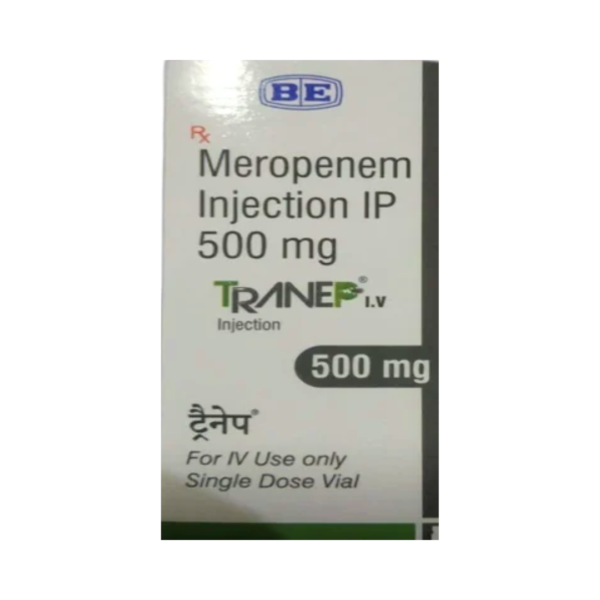 Meropenem Injection 500mg Tranep Rizochem Pharmaceuticals