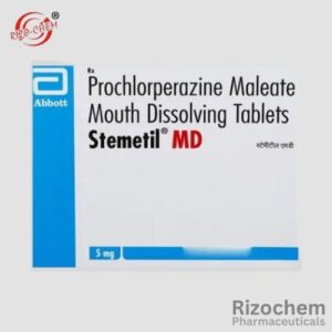 Stemetil MD 5mg tablet: Effective antiemetic medication from India Pharmaceuticals, ideal for wholesale and export.