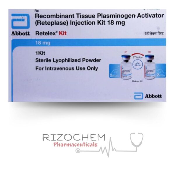 Reteplase دواء Injection 18 mg - Pharmaceuticals Wholesaler & Exporter