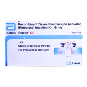 Reteplase دواء Injection 18 mg Retelex Kit Rizochem Pharmaceuticals