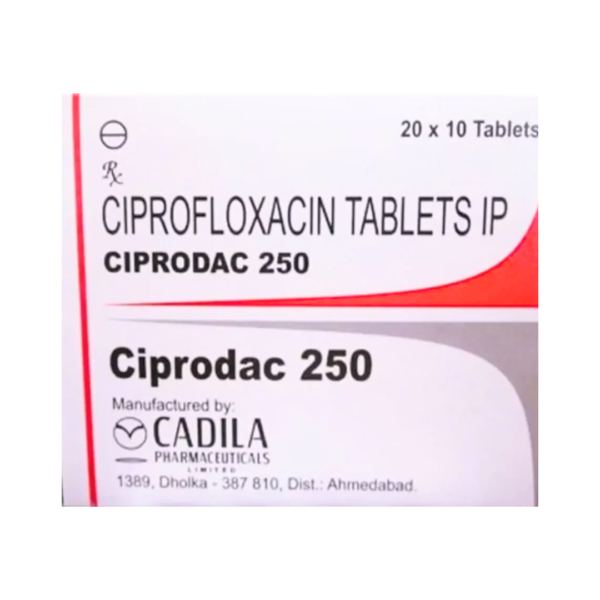 Ciprofloxacin 250 MG CIPRODAC TAB Rizochem Pharmaceuticals