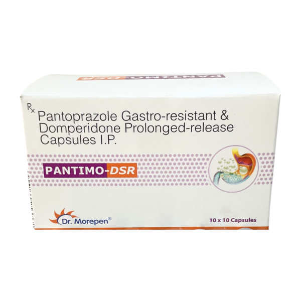 Pantimo DSR Tablets Capsule 30mg/40mg Pantoprazole Rizochem Pharmaceuticals