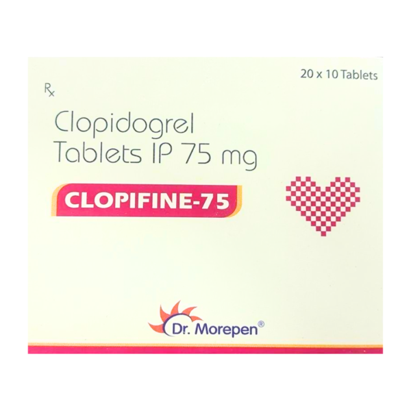 Clopidogrel Clopifine 75mg Tablet Rizochem Pharmaceuticals
