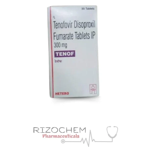 Tenof 300mg tablet packaging - antiviral medication for HIV treatment.