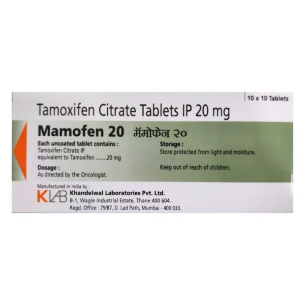Tamoxifen Mamofen 20 Tablet Rizochem Pharmaceuticals