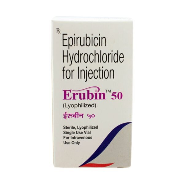 Epirubicin Erubin 50mg Injection Rizochem Pharmaceuticals
