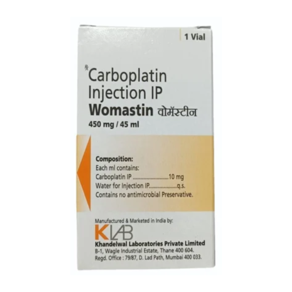 Carboplatin Womastin Injection 450mg Rizochem Pharmaceuticals