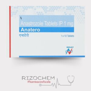 Anastrozole Anatero tablet - white round pill used for breast cancer treatment, available from Pharmaceutical Wholesalers & Exporters.