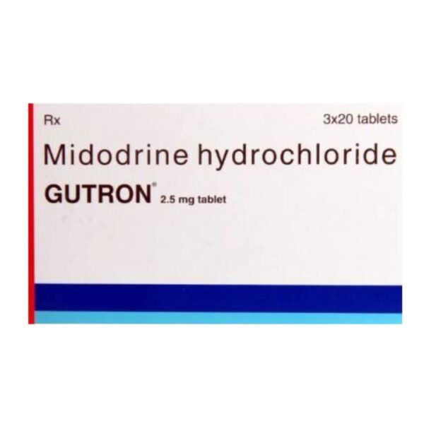 Gutron 2.5 mg دواء Tablets Midodrine Hydrochloride Rizochem Pharmaceuticals