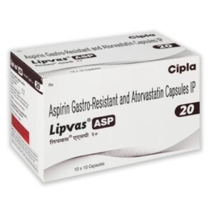 Lipvas ASP 20mg Capsule Rizochem Pharmaceuticals