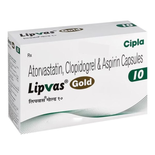 Lipvas Gold 10mg Capsule Rizochem Pharmaceuticals