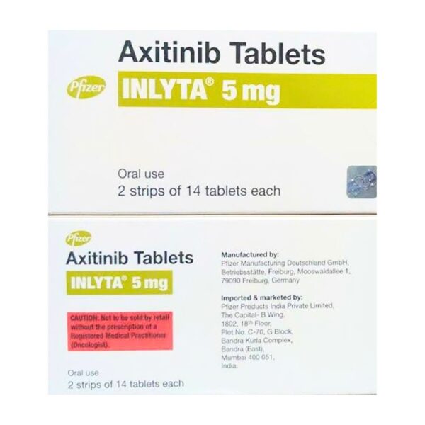 Inlyta 5mg Tablet Rizochem Pharmaceuticals